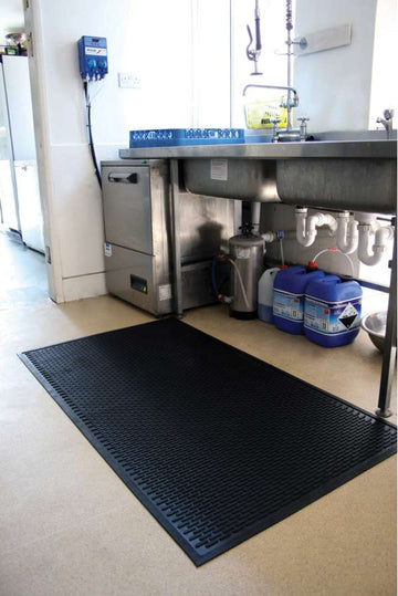 Rubber Workplace Mat- Example Use